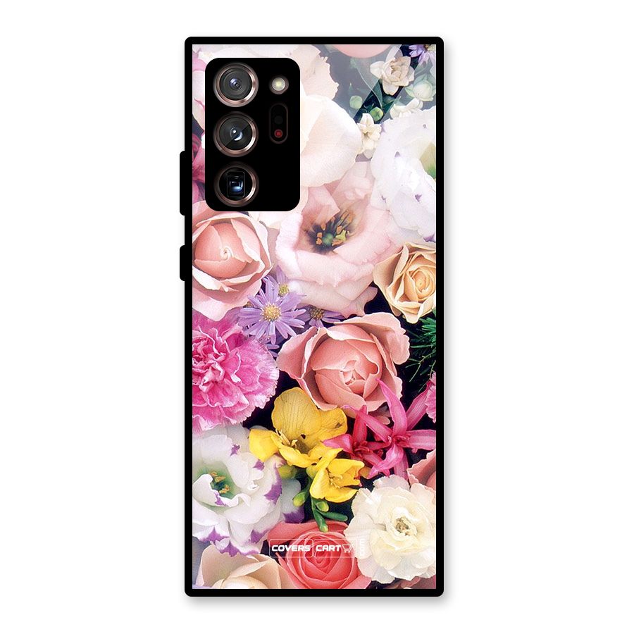Colorful Roses Glass Back Case for Galaxy Note 20 Ultra