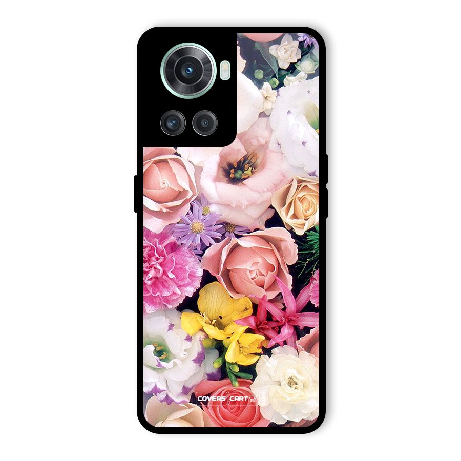 Colorful Roses Glass Back Case for OnePlus 10R