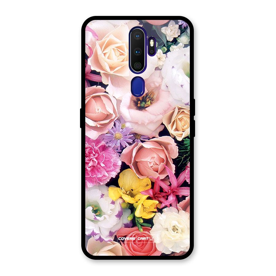 Colorful Roses Glass Back Case for Oppo A9 (2020)