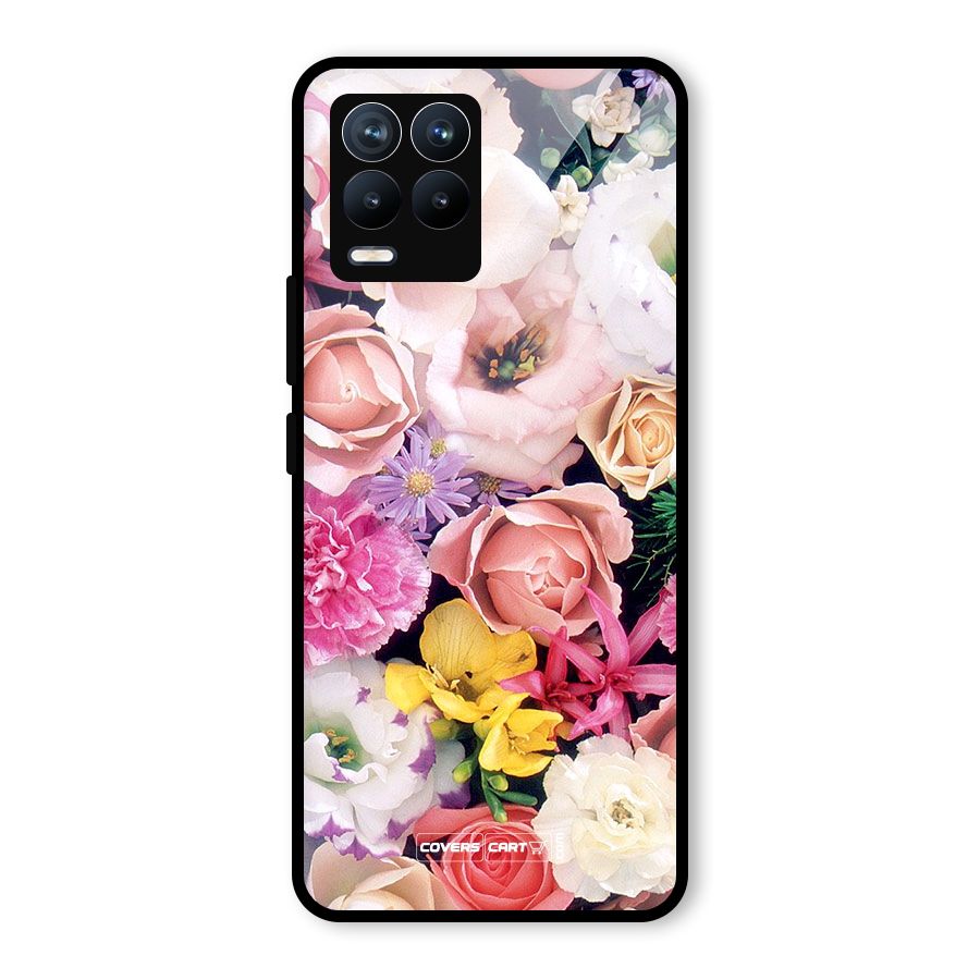 Colorful Roses Glass Back Case for Realme 8 Pro