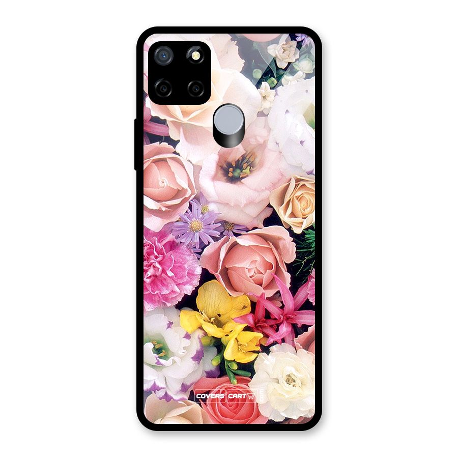 Colorful Roses Glass Back Case for Realme C12