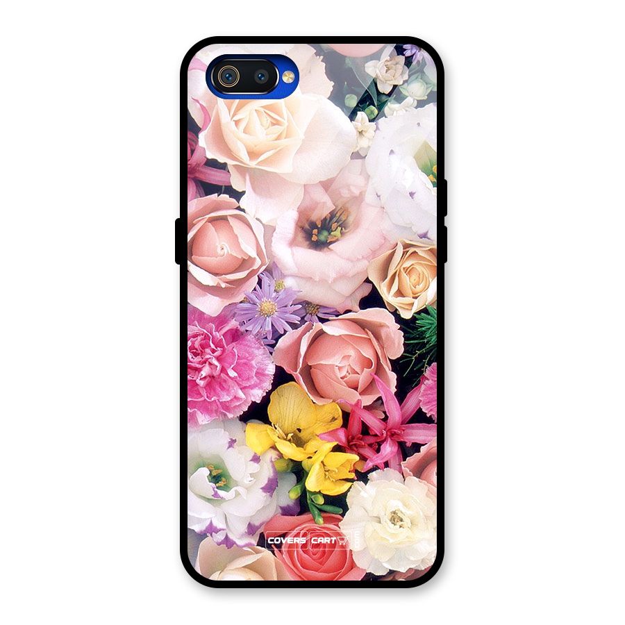 Colorful Roses Glass Back Case for Realme C2