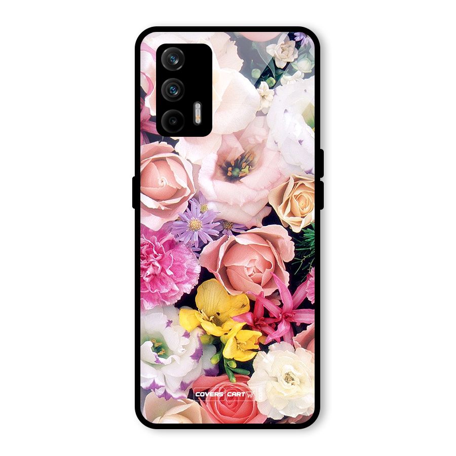 Colorful Roses Glass Back Case for Realme GT 5G