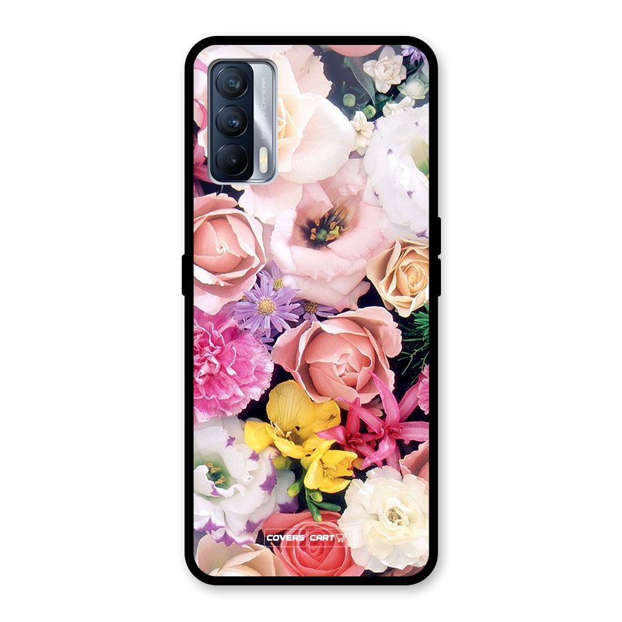Colorful Roses Glass Back Case for Realme X7