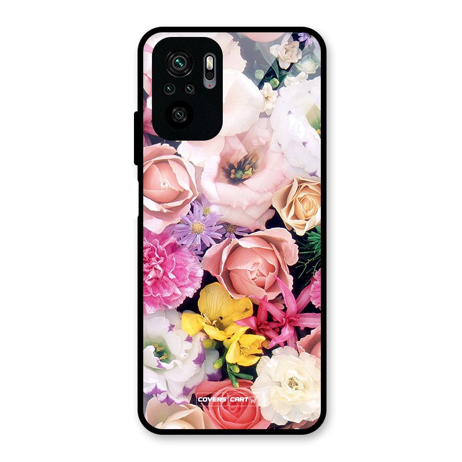 Colorful Roses Glass Back Case for Redmi Note 10S