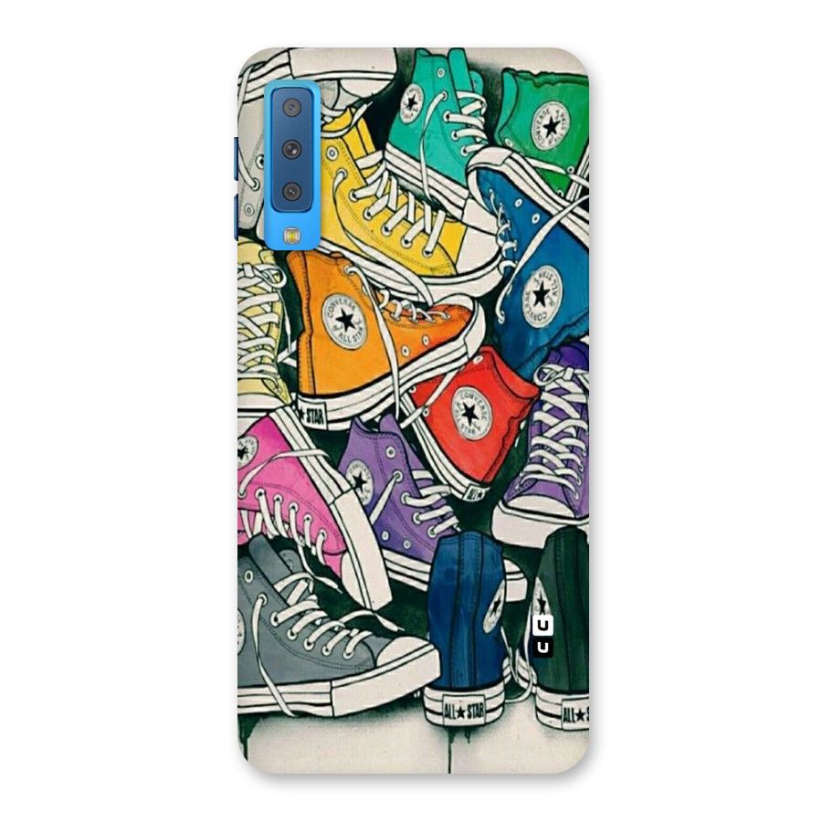 Colorful Shoes Back Case for Galaxy A7 (2018)