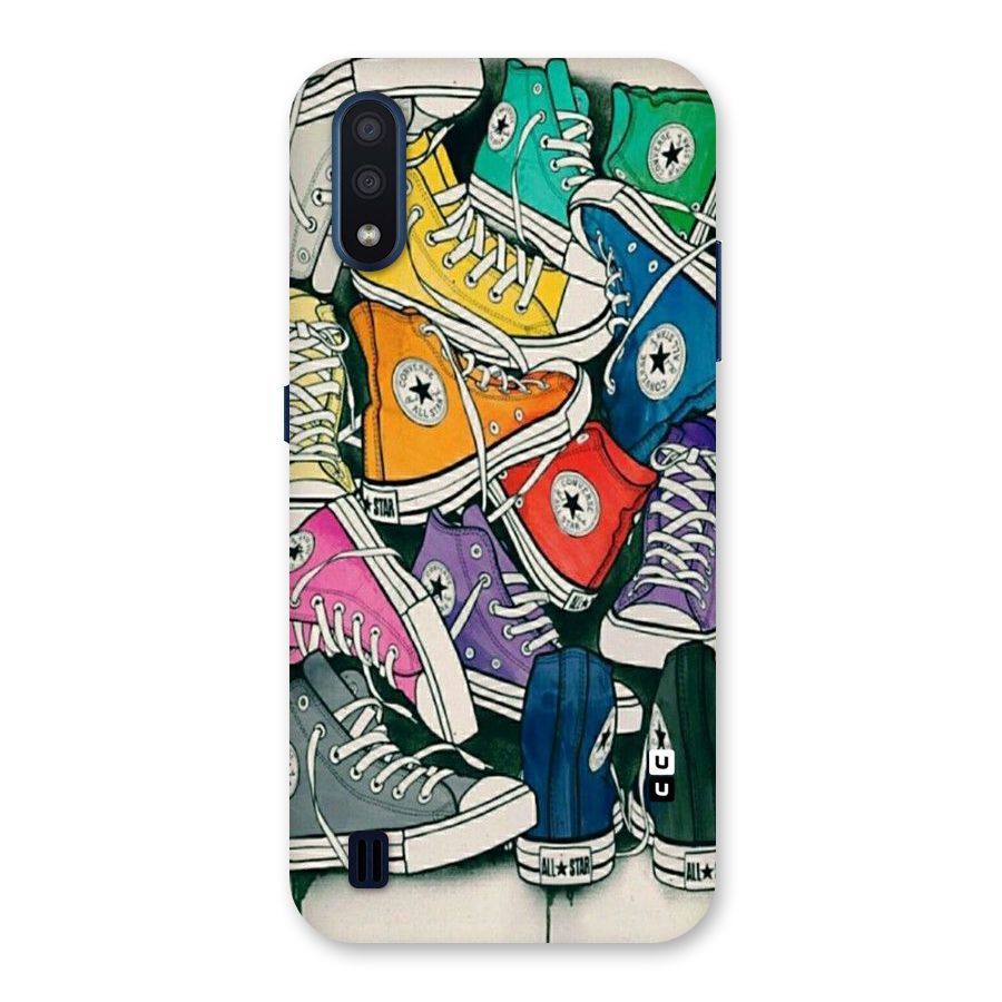 Colorful Shoes Back Case for Galaxy M01