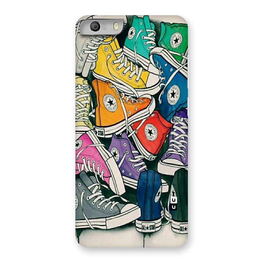 Colorful Shoes Back Case for Micromax Canvas Knight 2