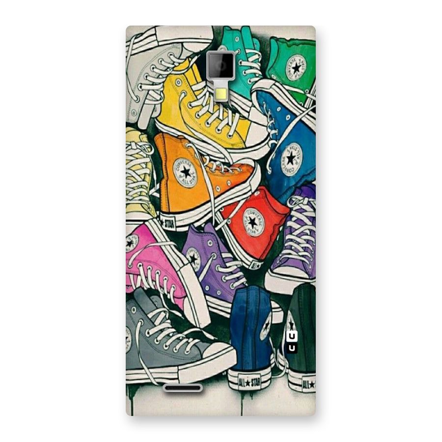 Colorful Shoes Back Case for Micromax Canvas Xpress A99