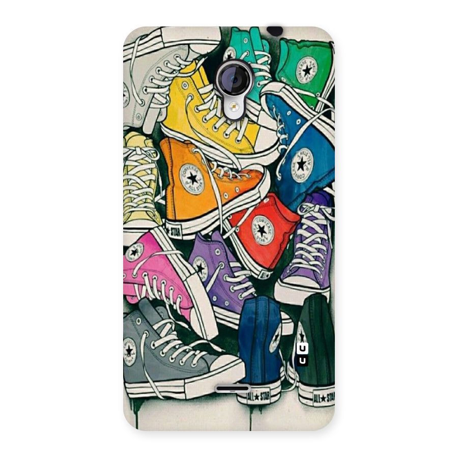 Colorful Shoes Back Case for Micromax Unite 2 A106