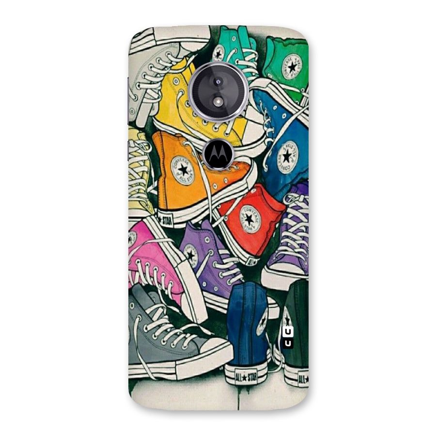Colorful Shoes Back Case for Moto E5