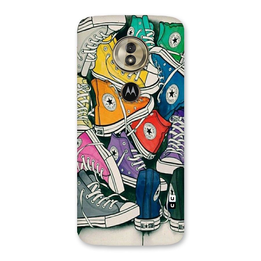 Colorful Shoes Back Case for Moto G6 Play