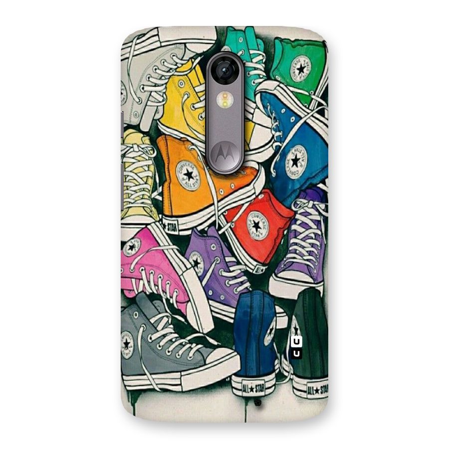 Colorful Shoes Back Case for Moto X Force