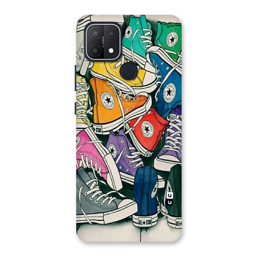 Colorful Shoes Back Case for Oppo A15s