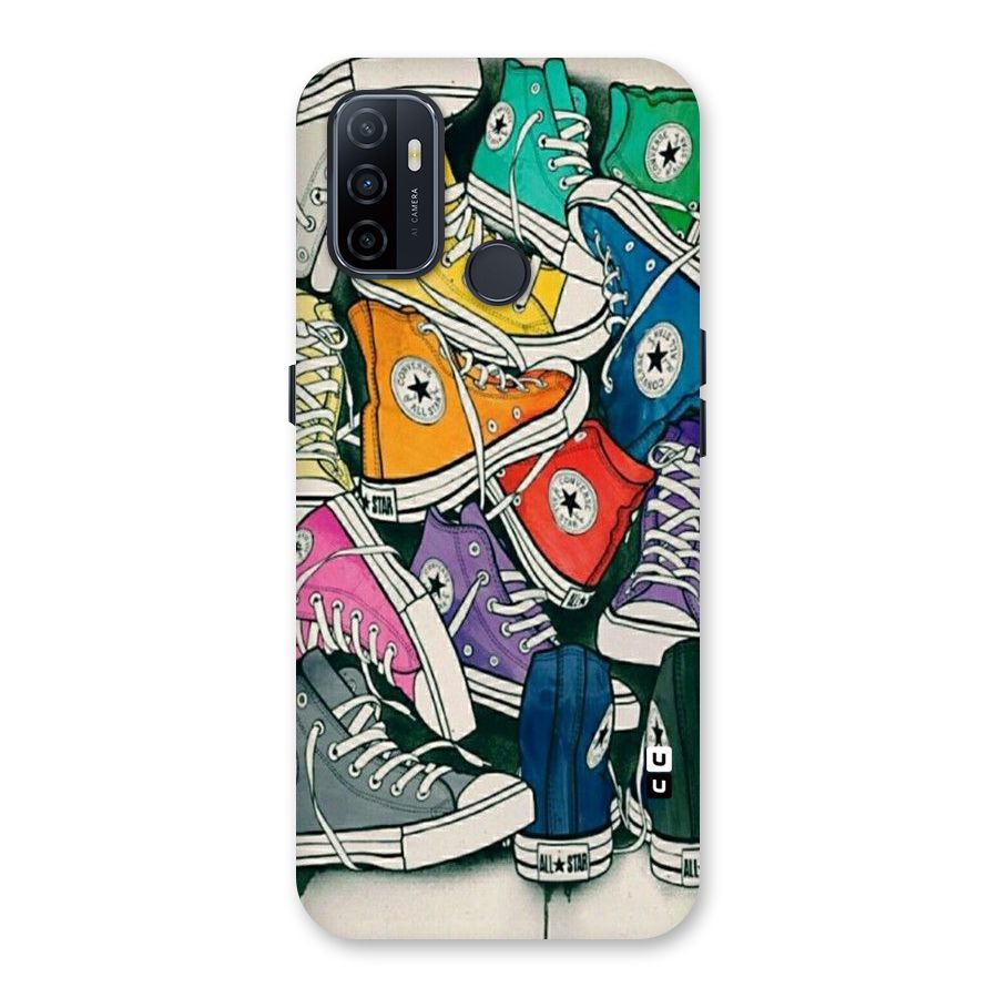 Colorful Shoes Back Case for Oppo A32