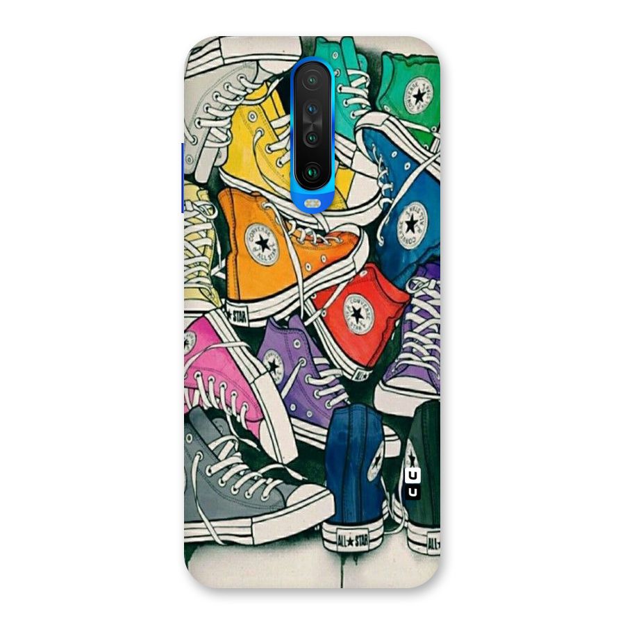 Colorful Shoes Back Case for Poco X2