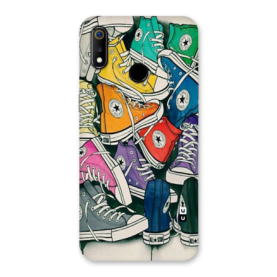 Colorful Shoes Back Case for Realme 3