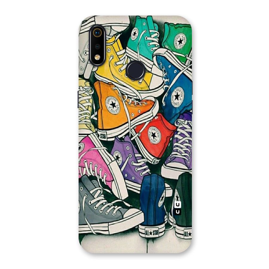 Colorful Shoes Back Case for Realme 3i