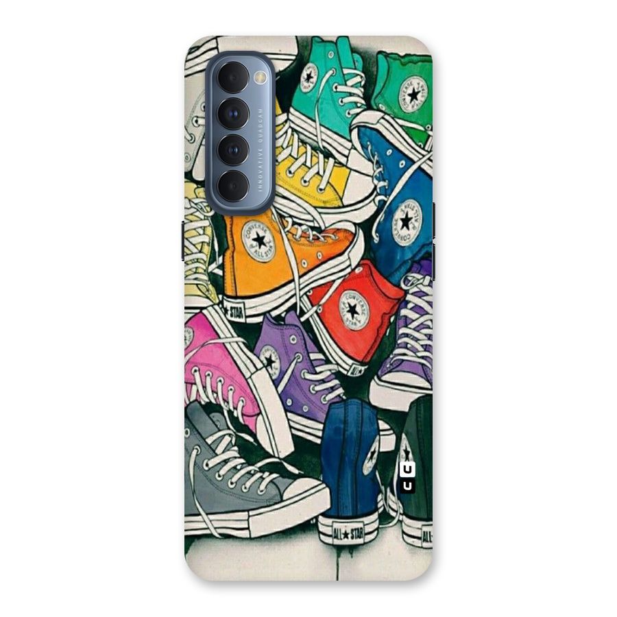 Colorful Shoes Back Case for Reno4 Pro