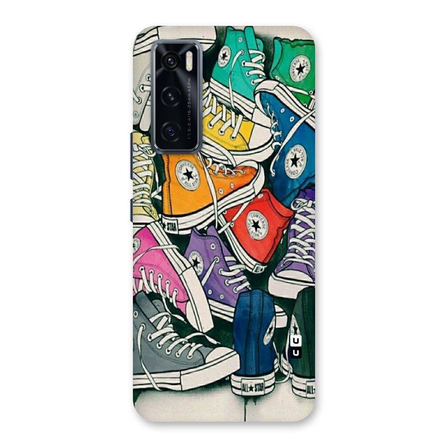 Colorful Shoes Back Case for Vivo V20 SE
