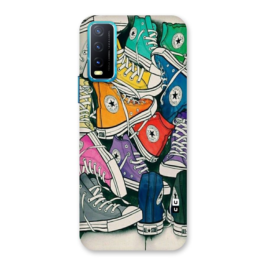 Colorful Shoes Back Case for Vivo Y20