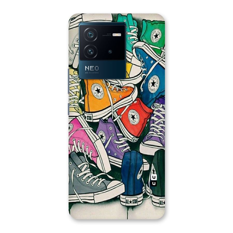 Colorful Shoes Back Case for Vivo iQOO Neo 6 5G