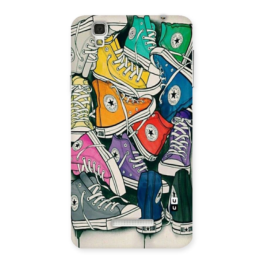 Colorful Shoes Back Case for Yu Yureka