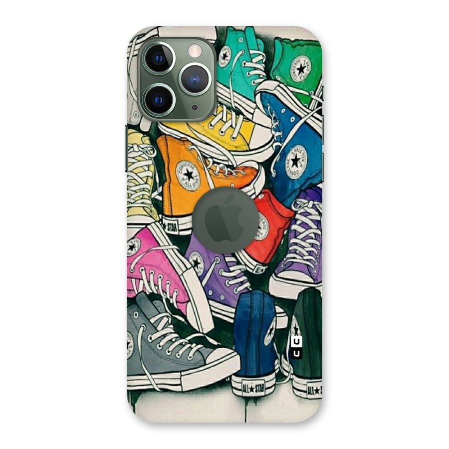 Colorful Shoes Back Case for iPhone 11 Pro Logo  Cut
