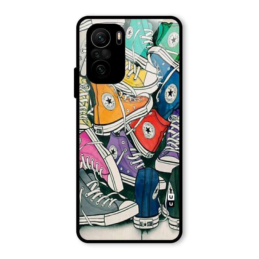 Colorful Shoes Glass Back Case for Mi 11X Pro