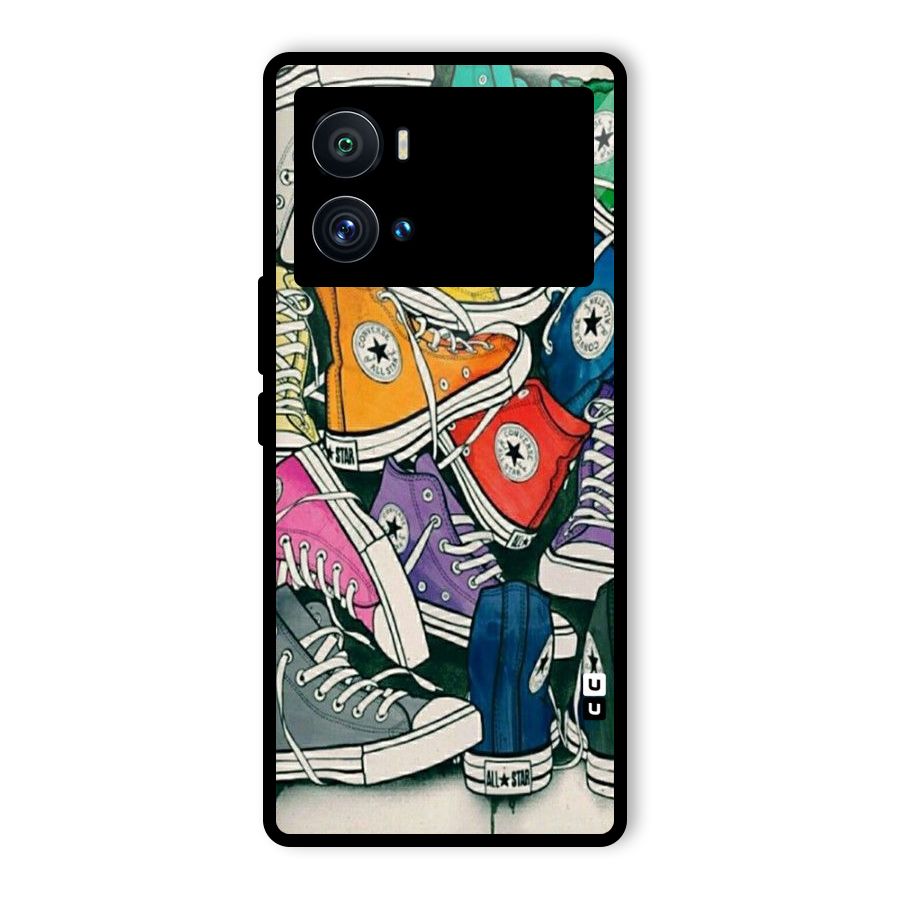 Colorful Shoes Glass Back Case for Vivo iQOO 9 Pro