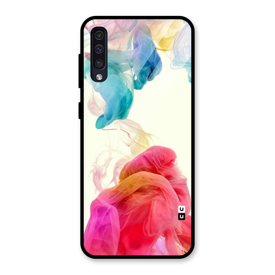 Colorful Splash Glass Back Case for Galaxy A30s