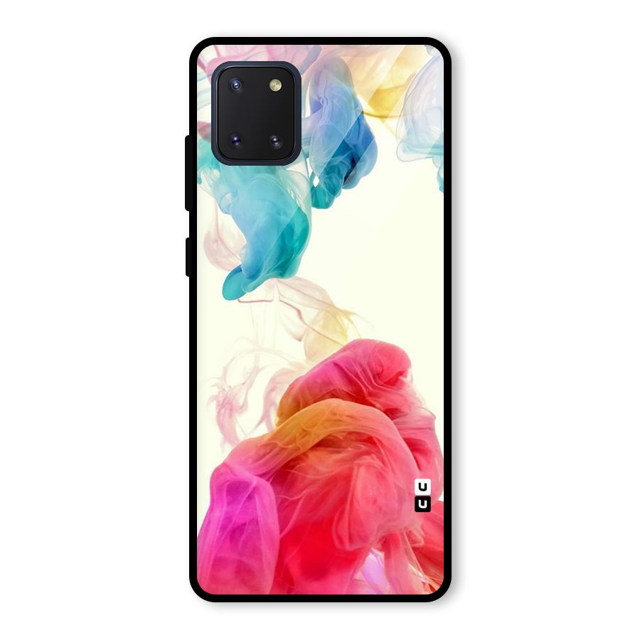 Colorful Splash Glass Back Case for Galaxy Note 10 Lite