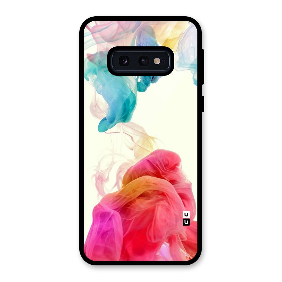 Colorful Splash Glass Back Case for Galaxy S10e