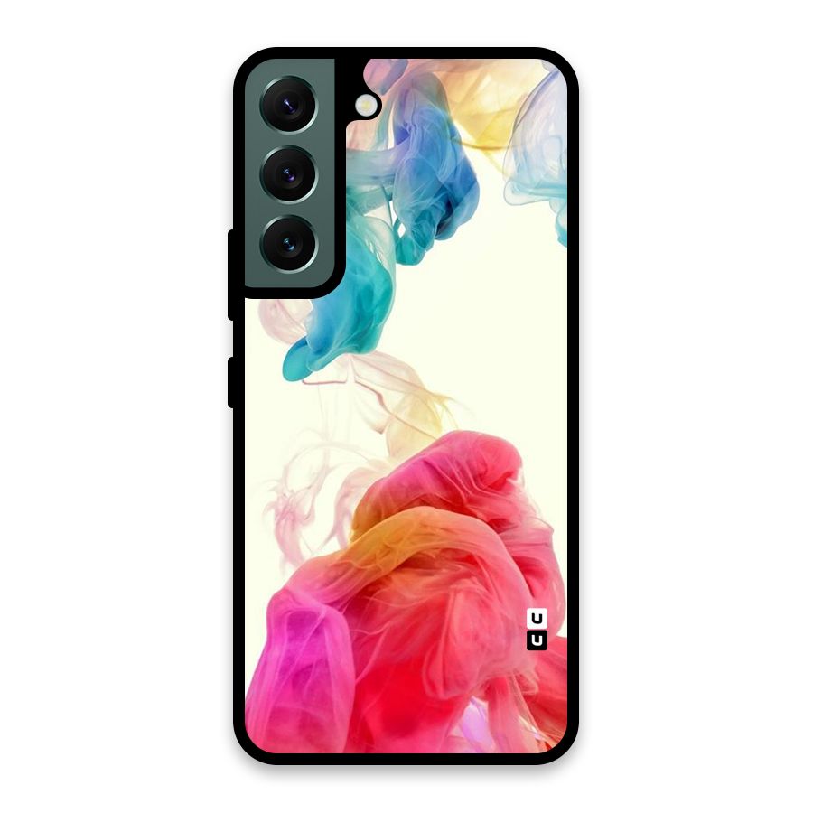 Colorful Splash Glass Back Case for Galaxy S22 5G