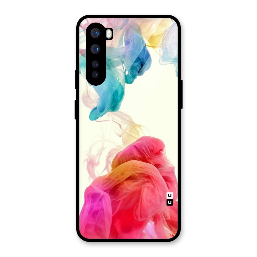 Colorful Splash Glass Back Case for OnePlus Nord