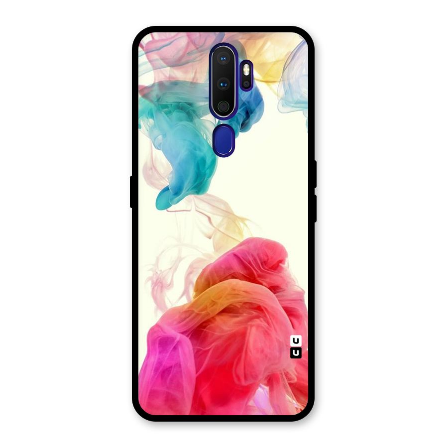 Colorful Splash Glass Back Case for Oppo A9 (2020)