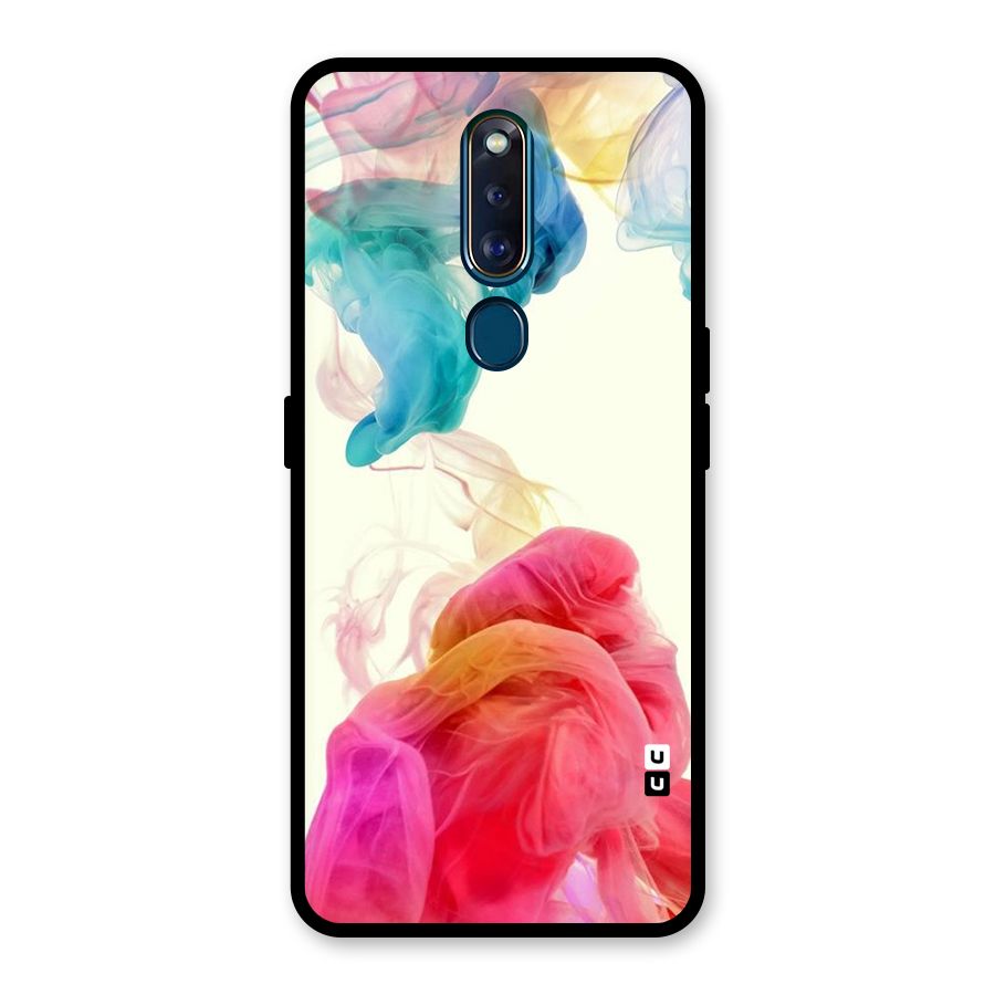 Colorful Splash Glass Back Case for Oppo F11 Pro