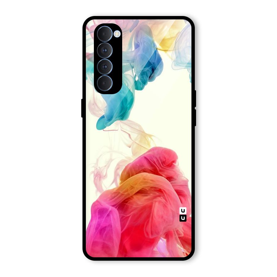 Colorful Splash Glass Back Case for Oppo Reno4 Pro