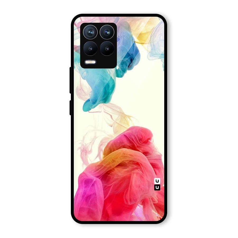 Colorful Splash Glass Back Case for Realme 8 Pro