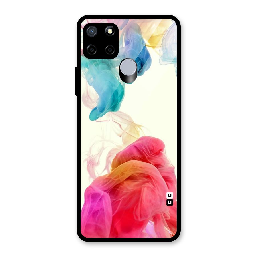 Colorful Splash Glass Back Case for Realme C12