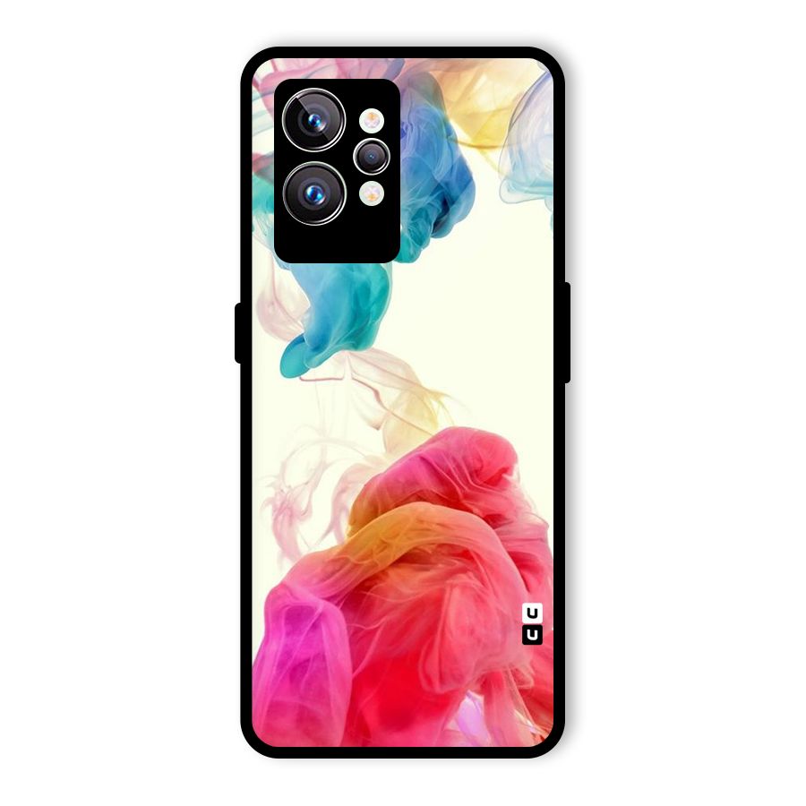 Colorful Splash Glass Back Case for Realme GT2 Pro