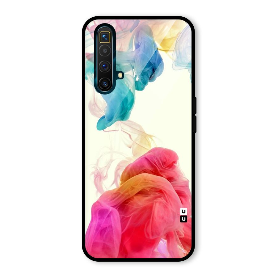 Colorful Splash Glass Back Case for Realme X3 SuperZoom