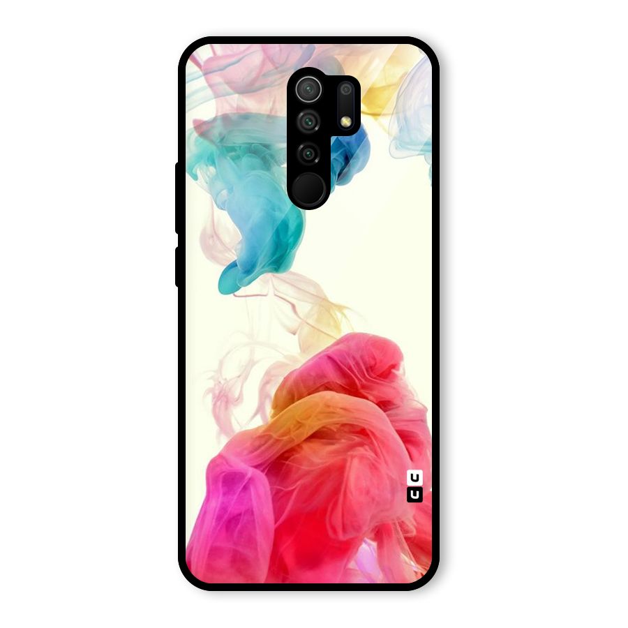 Colorful Splash Glass Back Case for Redmi 9 Prime