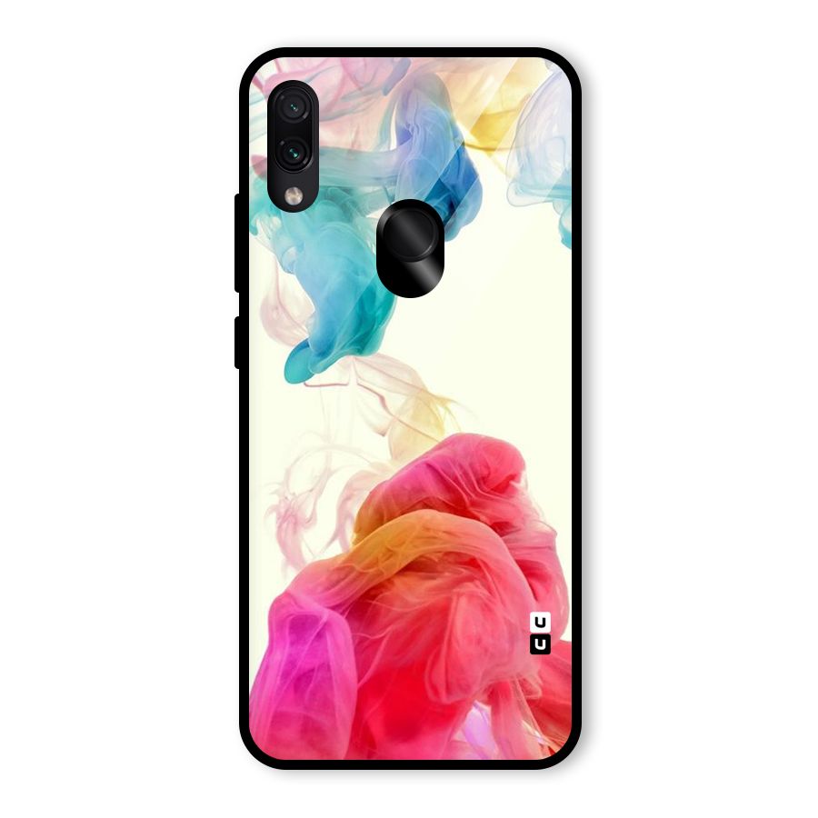 Colorful Splash Glass Back Case for Redmi Note 7