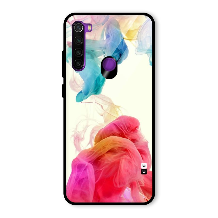 Colorful Splash Glass Back Case for Redmi Note 8