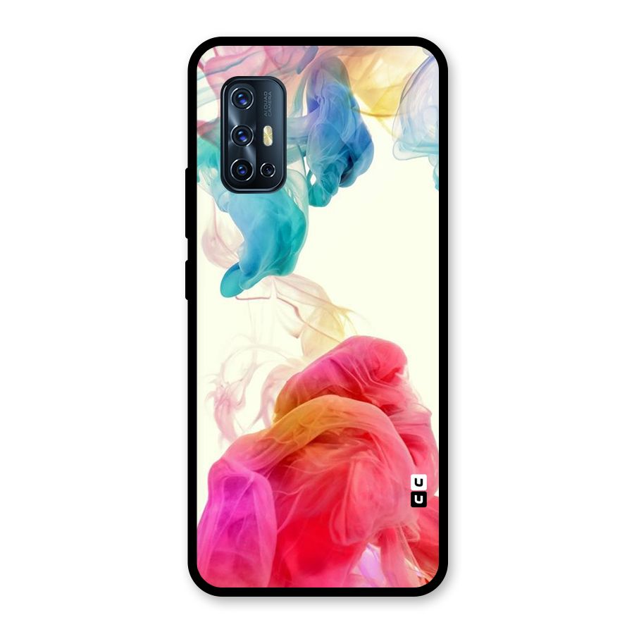 Colorful Splash Glass Back Case for Vivo V17