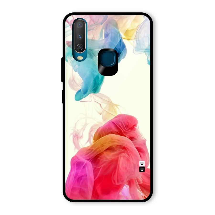 Colorful Splash Glass Back Case for Vivo Y17