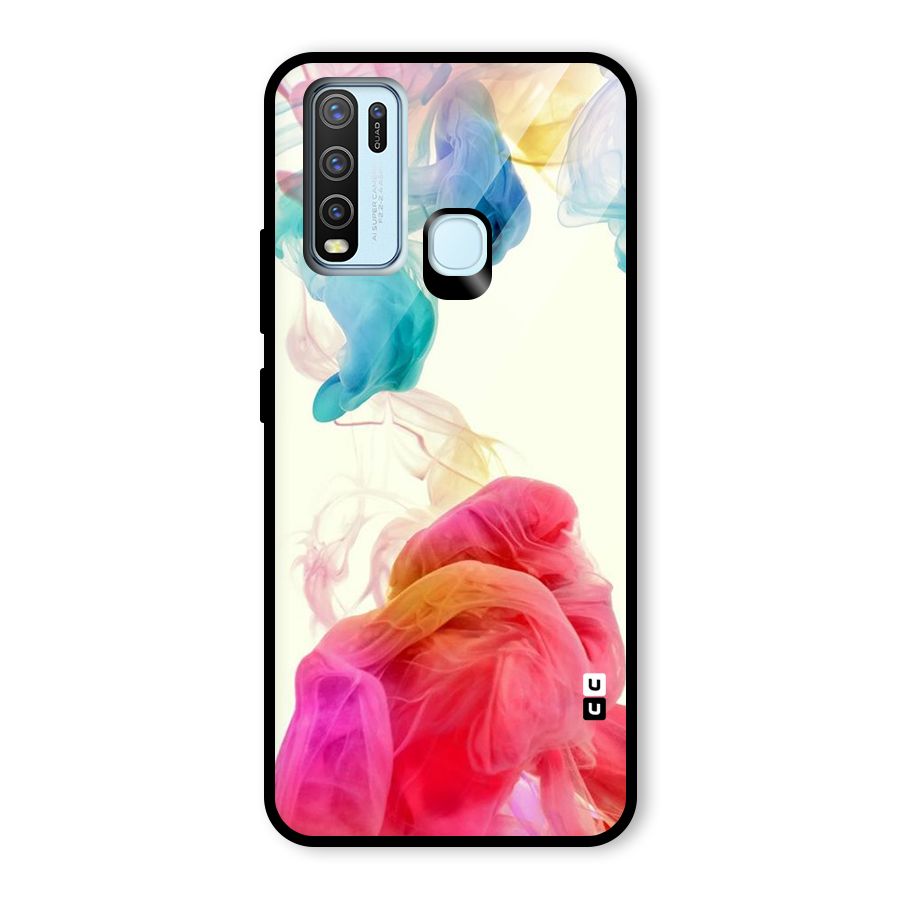 Colorful Splash Glass Back Case for Vivo Y30