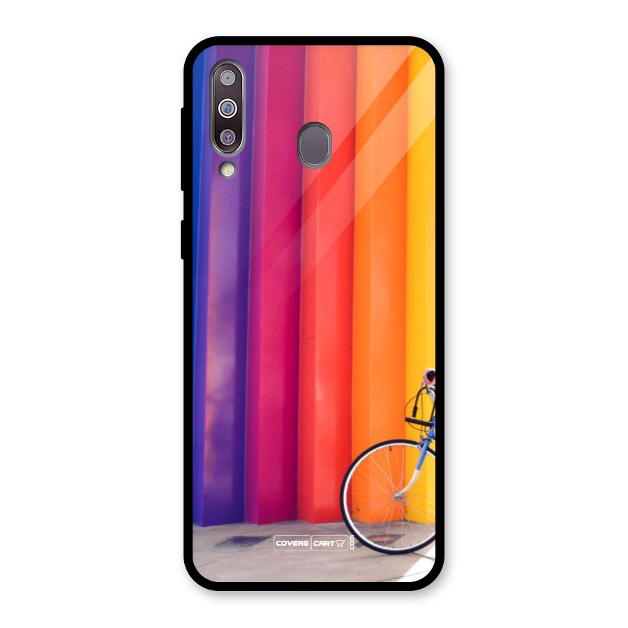 Colorful Walls Glass Back Case for Galaxy M30
