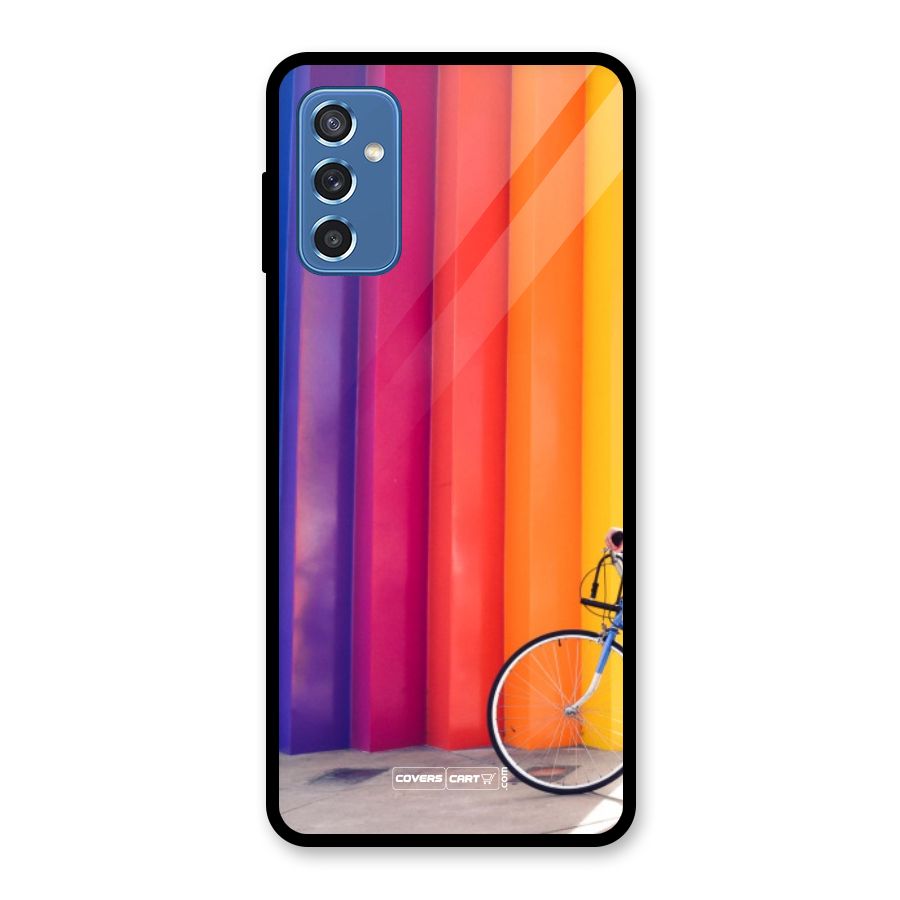 Colorful Walls Glass Back Case for Galaxy M52 5G